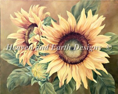 Diamond Painting Canvas - Mini Sunflowers - Click Image to Close